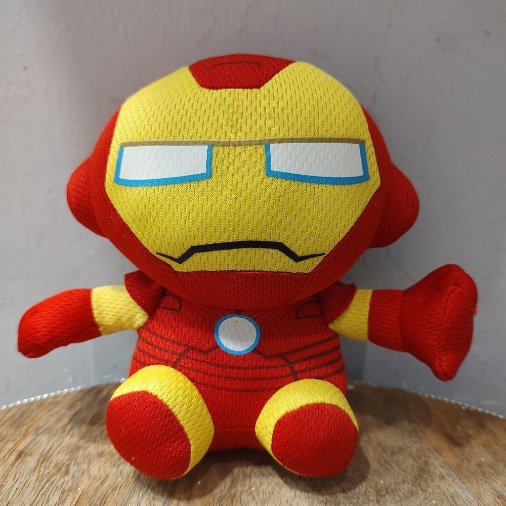 TY Beanie Baby Marvel Comics Iron Man Plush Stuffed Toy 6"